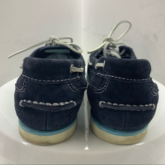 Timberland Earthkeepers Classic 2 Eye Womens Boat Shoes Deck Blue size 10 - Picture 6 of 9